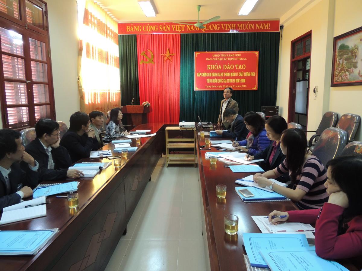 Hơn 20 học vi&ecirc;n đ&atilde; tham gia kh&oacute;a học do Ban chỉ đạo ISO tỉnh tổ chức