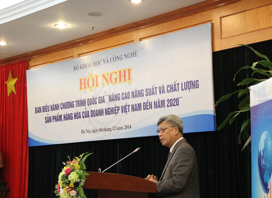 Thứ trưởng Bộ Khoa học v&agrave; C&ocirc;ng nghệ Trần Việt Thanh, Ph&oacute; trưởng ban điều h&agrave;nh Chương tr&igrave;nh quốc gia &ldquo;N&acirc;ng cao năng suất v&agrave; chất lượng sản phẩm, h&agrave;ng h&oacute;a của Link Đăng Nhập Nhà cái 13Win16.Com Việt Nam đến năm 2020&rdquo; &ndash; Chương tr&igrave;nh 712