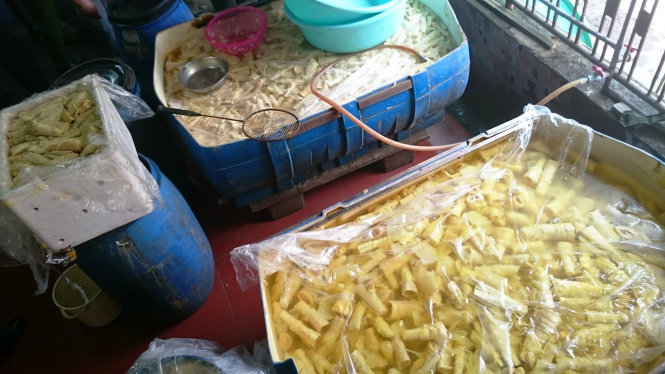 hơn 5 tấn măng đ&atilde; bốc m&ugrave;i h&ocirc;i thối