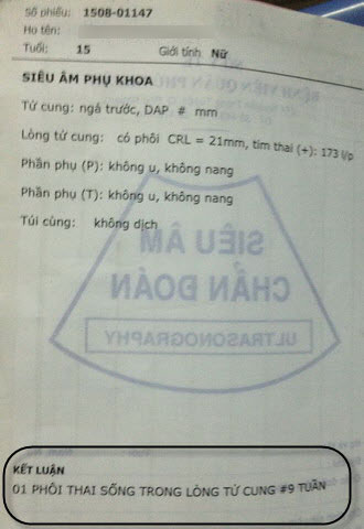 Kết quả si&ecirc;u &acirc;m x&aacute;c định ch&aacute;u QM (13 tuổi) c&oacute; thai 9 tuần tuổi, khiến nhiều người nghi ngờ ch&aacute;u bị lạm dụng t&igrave;nh dục