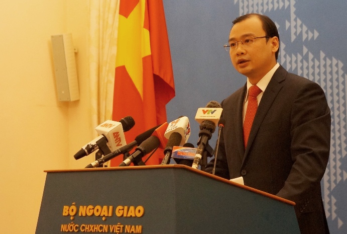 Người ph&aacute;t ng&ocirc;n Bộ Ngoại giao L&ecirc; Hải B&igrave;nh