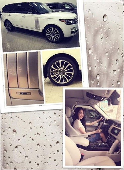 Ngọc Trinh khoe chiếc xe Range Rover
