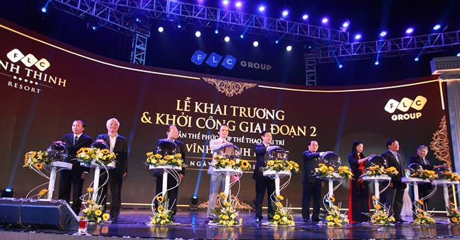 FLC Vĩnh Thịnh Resort ch&iacute;nh thức khai trương, khởi c&ocirc;ng giai đoạn 2