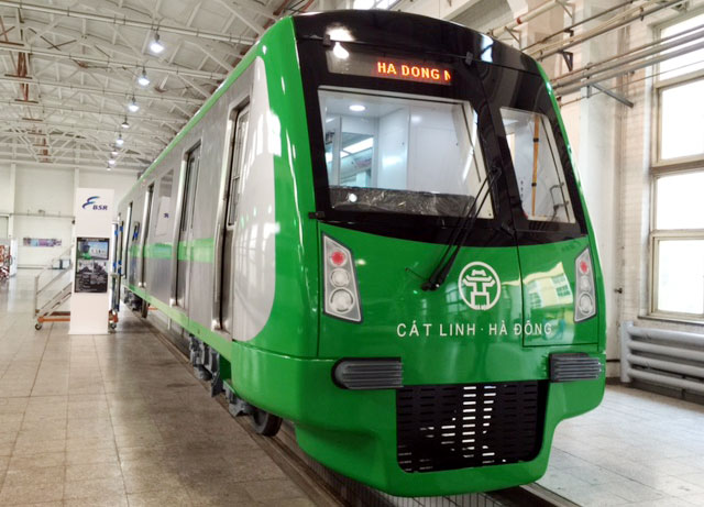 Trưng b&agrave;y t&agrave;u mẫu tuyến đường sắt đ&ocirc; thị C&aacute;t Linh - H&agrave; Đ&ocirc;ng từ h&ocirc;m nay