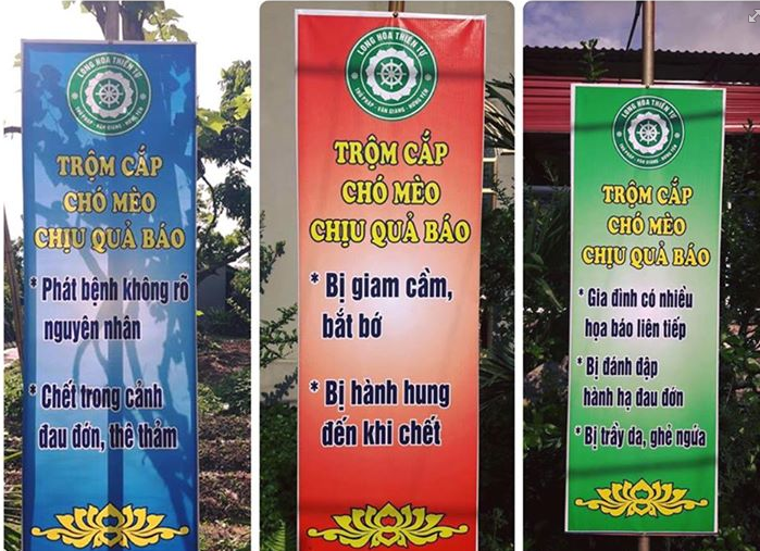 Sư trụ tr&igrave; n&oacute;i &ldquo; Trộm cắp ch&oacute; m&egrave;o chịu quả b&aacute;o chết trong cảnh đau đớn&rdquo; l&ecirc;n tiếng