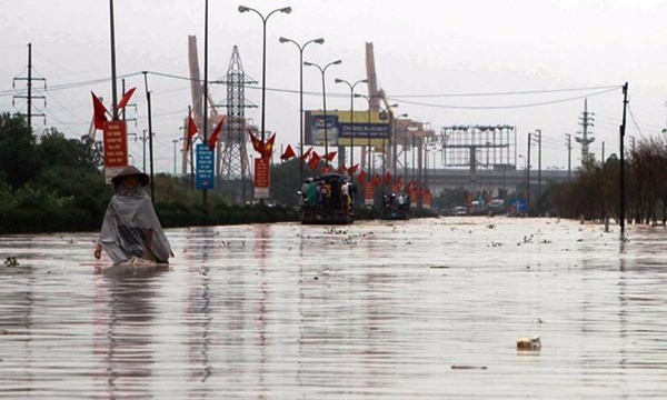 ngập lụt ở quảng ninh