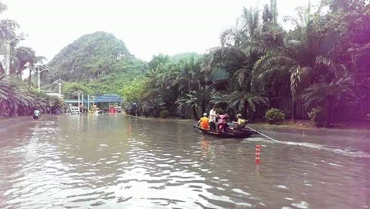 Ngập lụt ở quảng ninh