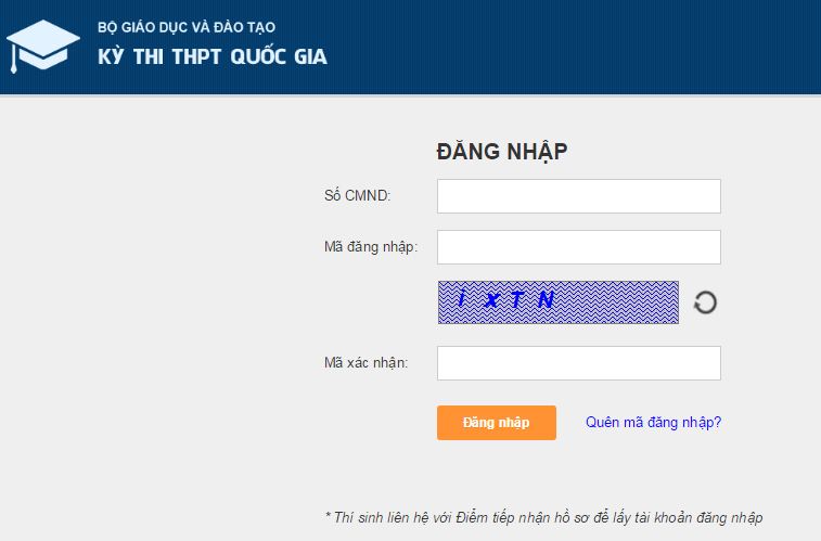 Website c&ocirc;ng bố điểm thi quốc gia 2015 ch&iacute;nh thức của Bộ GD-ĐT
