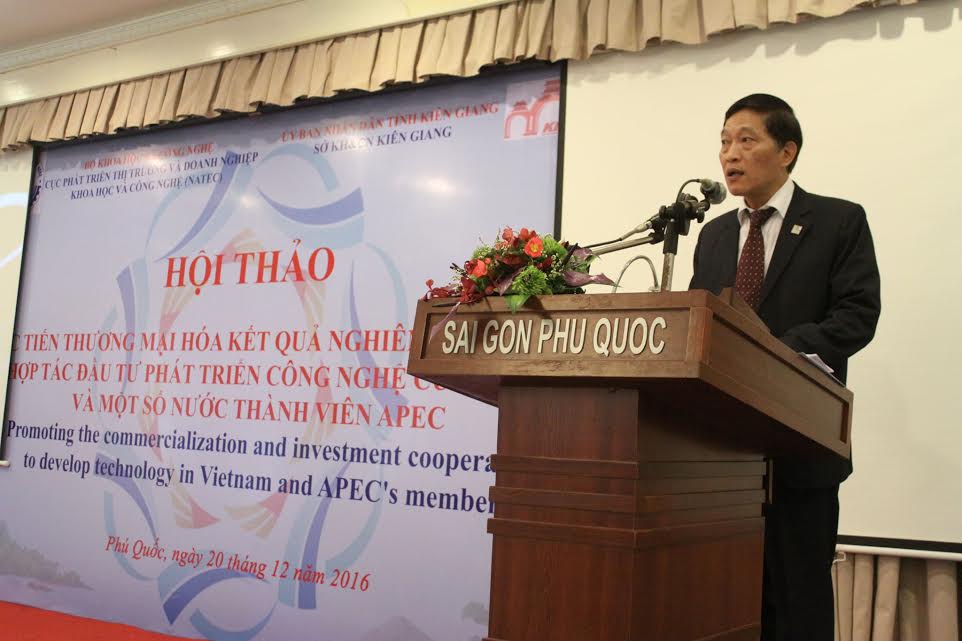  Thứ trưởng Bộ KH&CN Trần Văn T&ugrave;ng ph&aacute;t biểu tại Hội thảo