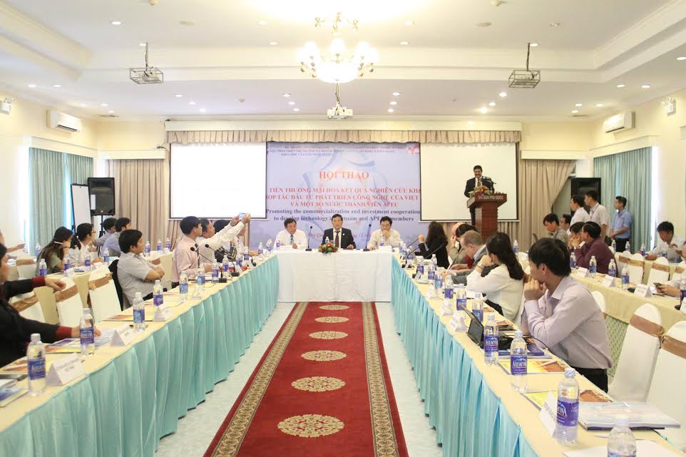 Quang cảnh hội thảo X&uacute;c tiến 13Win19 tải ứng dụng h&oacute;a kết quả nghi&ecirc;n cứu KH&CN v&agrave; hợp t&aacute;c đầu tư ph&aacute;t triển c&ocirc;ng nghệ của Việt Nam v&agrave; một số nước th&agrave;nh vi&ecirc;n APEC