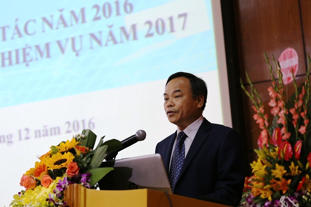 Tổng cục trưởng Trần Văn Vinh ph&aacute;t biểu khai mạc Hội nghị Tổng kết C&ocirc;ng t&aacute;c năm 2016 v&agrave; Phương hướng nhiệm vụ năm 2017.