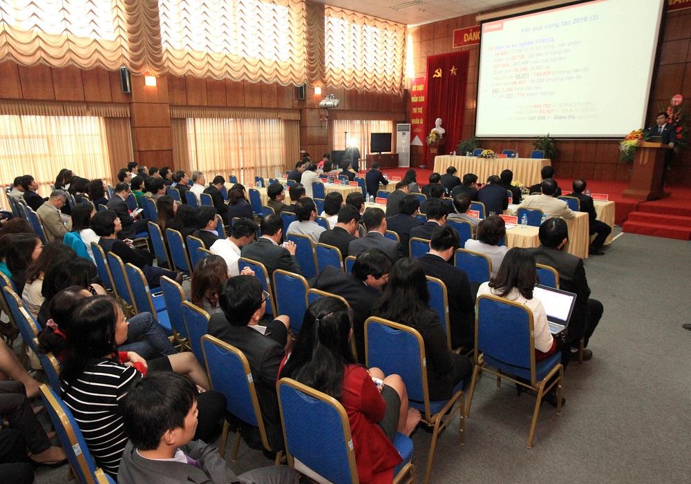 Quang cảnh Hội nghị Tổng kết C&ocirc;ng t&aacute;c năm 2016 v&agrave; Phương hướng nhiệm vụ năm 2017