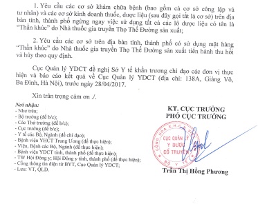 Ngừng lưu h&agrave;nh 'Thần kh&uacute;c' của nh&agrave; thuốc gia truyền Thọ Thế Đường