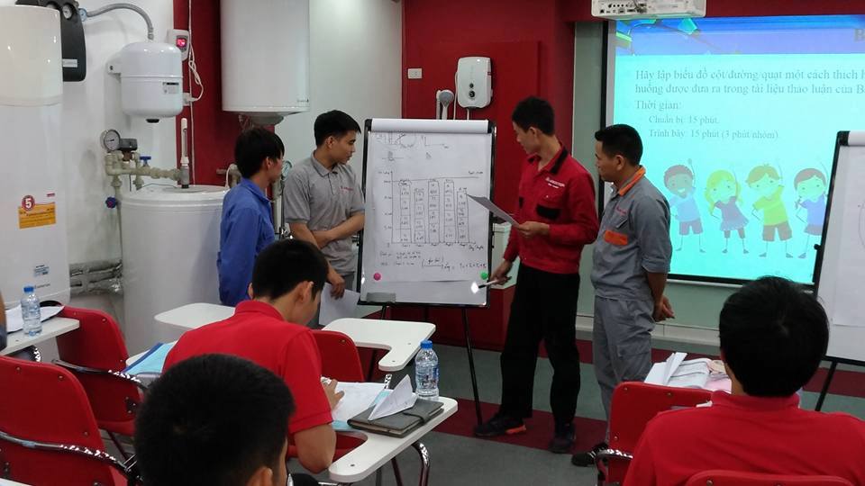 Chuy&ecirc;n gia đ&agrave;o tạo năng suất chất lượng tại C&ocirc;ng Ty TNHH Ariston Thermo Industrial Việt Nam