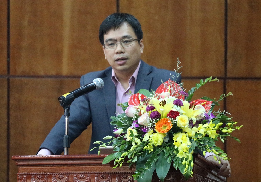  Ph&oacute; Tổng cục trưởng Nguyễn Nam Hải ph&aacute;t biểu tại hội thảo. Ảnh: H. Hiển