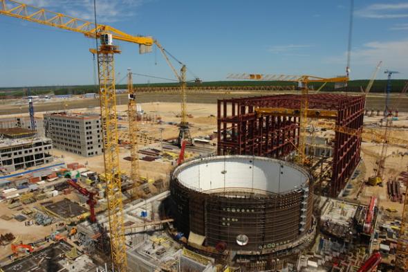 Nh&agrave; m&aacute;y điện hạt nh&acirc;n đang được x&acirc;y dựng tại Belarus