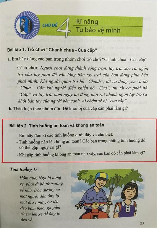 s&aacute;ch kỹ năng sống lớp 4 dạy học sinh 'sờ v&agrave;o v&ugrave;ng k&iacute;n'