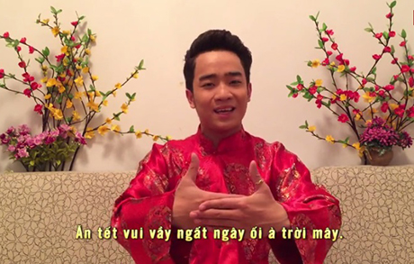 Một số h&igrave;nh ảnh trong Clip nhạc chế mừng xu&acirc;n của Đỗ Duy Nam 