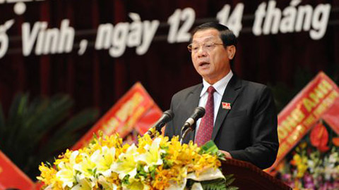 Ph&oacute; chủ tịch UBND tỉnh Nghệ An L&ecirc; Minh Th&ocirc;ng