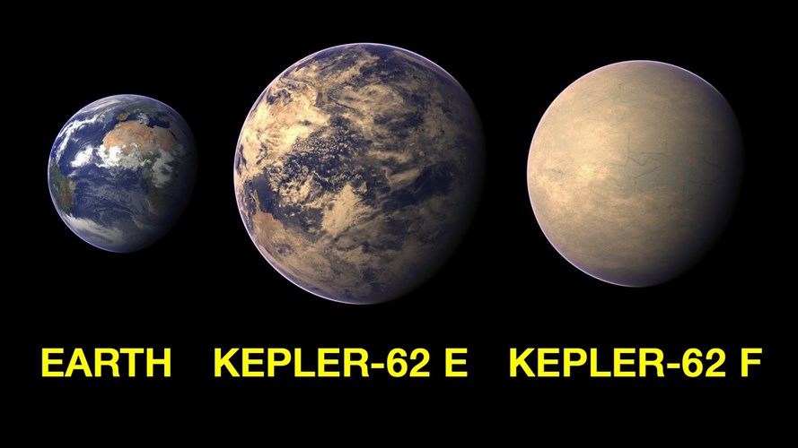 Kepler-62E v&agrave; Kepler-62F c&aacute;ch Tr&aacute;i Đất 1,200 năm &aacute;nh s&aacute;ng, nằm trong ch&ograve;m sao Lyra