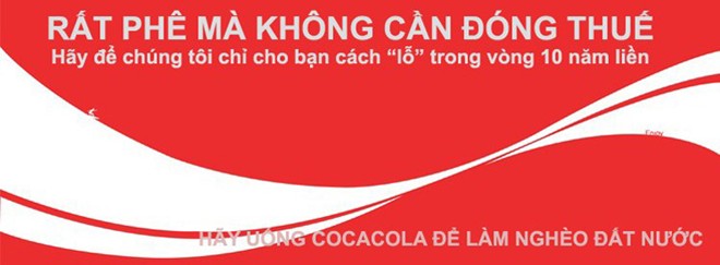 Ảnh chế của cư d&acirc;n mạng về nghi &aacute;n h&atilde;ng nước ngọt Coca Cola trốn thuế