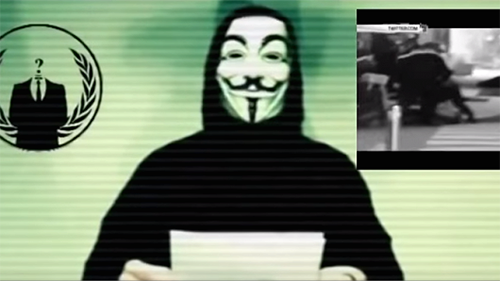 Nh&oacute;m hacker lừng danh Anonymous đ&atilde; nhiều lần c&ocirc;ng khai tuy&ecirc;n chiến với khủng bố IS