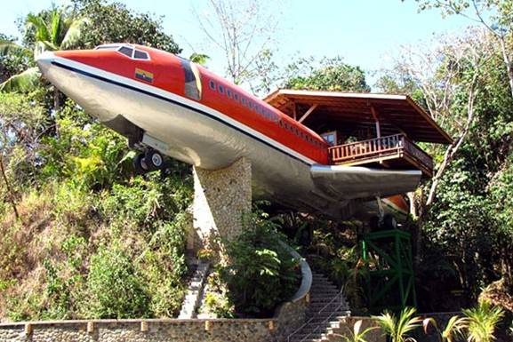 Nhà Boeing 727 ở Mỹ được xây dựng từ một chiếc máy bay có thật