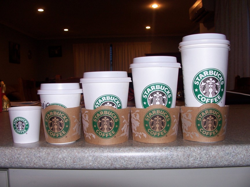 Starbucks c&oacute; nhiều k&iacute;ch cỡ đồ uống kh&aacute;c nhau