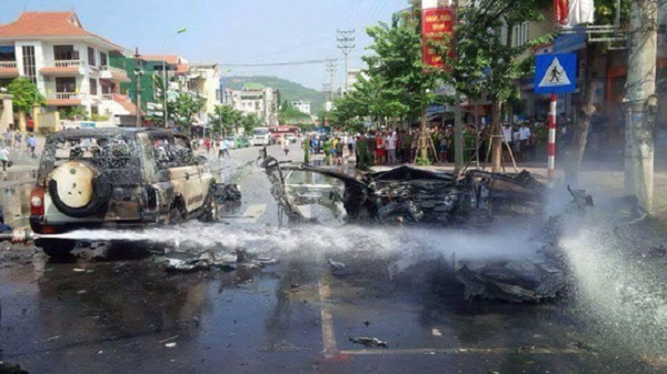 Vụ nổ taxi ở Quảng Ninh: H&eacute; lộ nguy&ecirc;n nh&acirc;n tự s&aacute;t