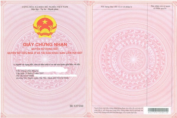 Điều kiện để được cấp sổ hồng