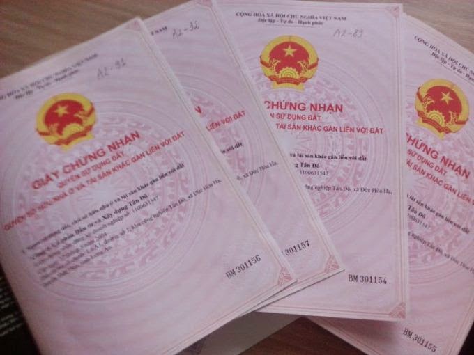 Thủ tục chuyển nhượng sang t&ecirc;n sổ hồng