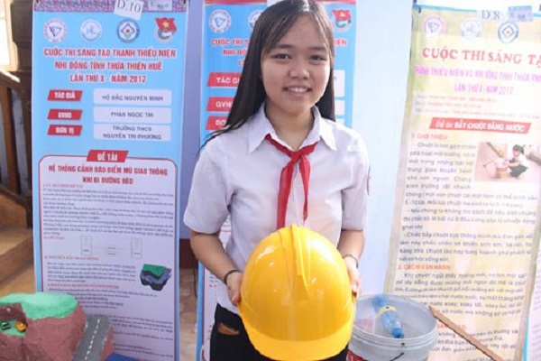 Chiếc mũ thông minh hạn chế tai nạn điện do 2 nữ sinh chế tạo có gì đặc biệt?