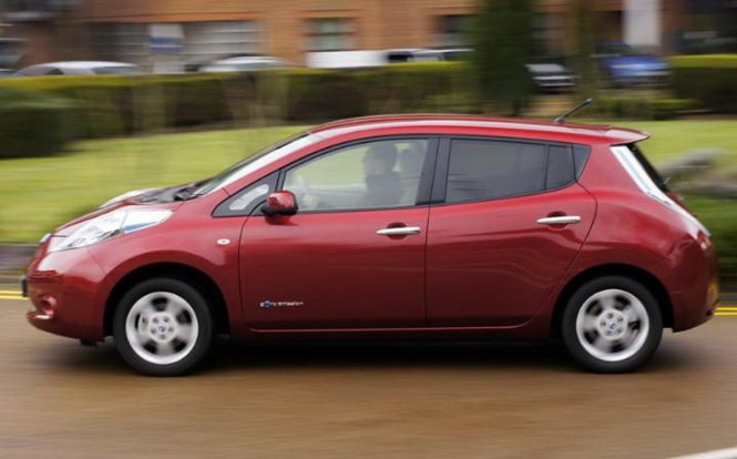 Dòng xe ô tô LEAF của Nissan. Ảnh: Telegraph
