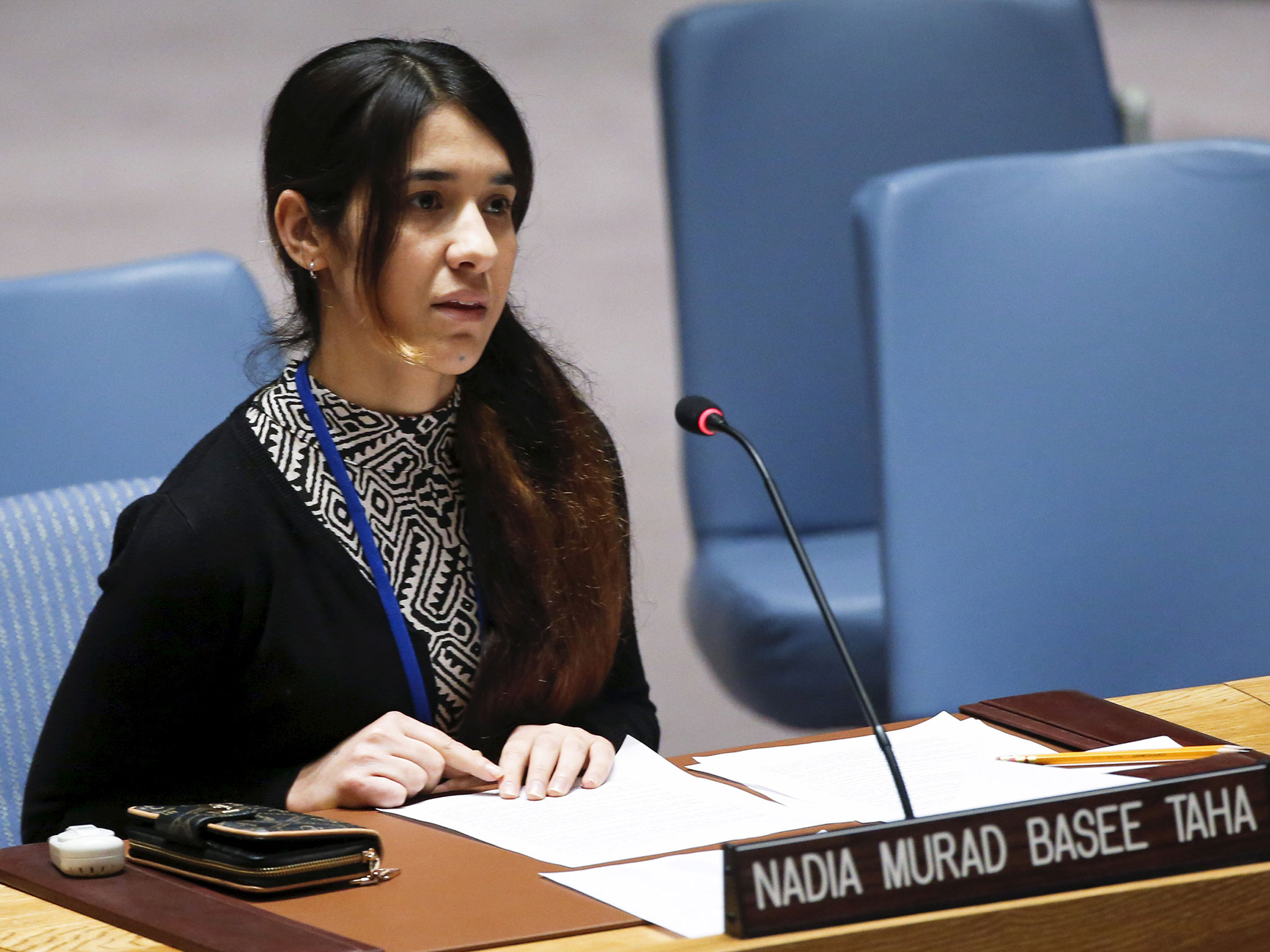 Nadia Murad th&uacute;c giục nước Mỹ h&agrave;nh động mạnh mẽ hơn để ti&ecirc;u diệt tận gốc khủng bố IS
