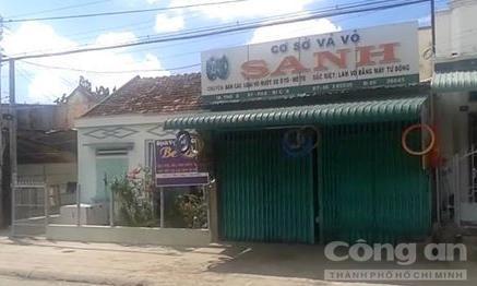 Nơi xảy ra vụ nổ lốp xe