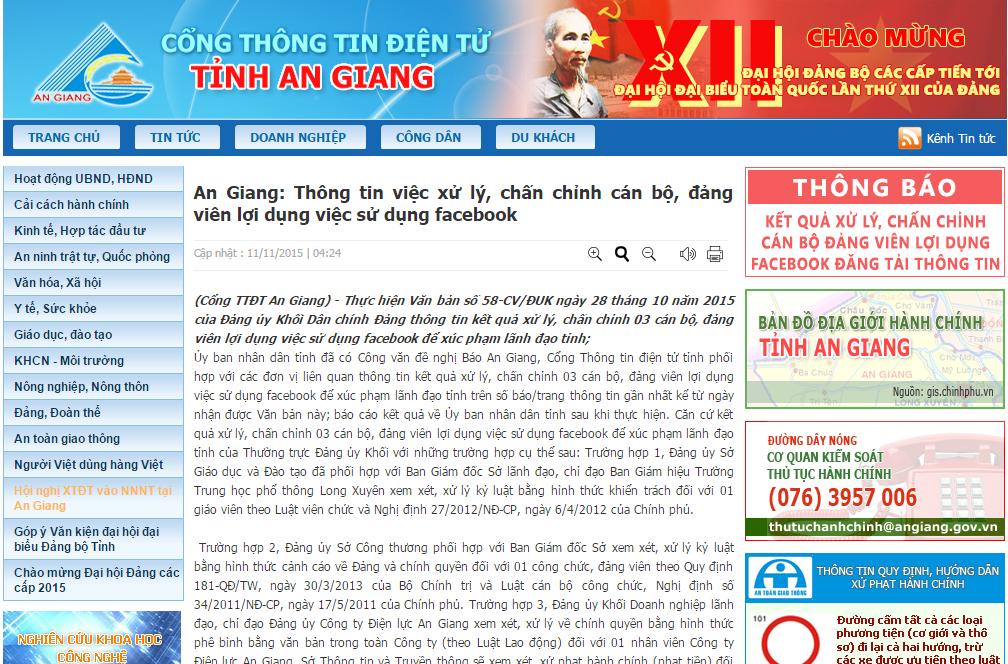 n&oacute;i xấu l&atilde;nh đạo tr&ecirc;n facebook