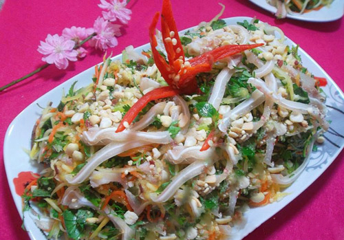 C&aacute;ch l&agrave;m nộm tai heo v&agrave; đu đủ xanh đơn giản cho bữa cơm gia đ&igrave;nh
