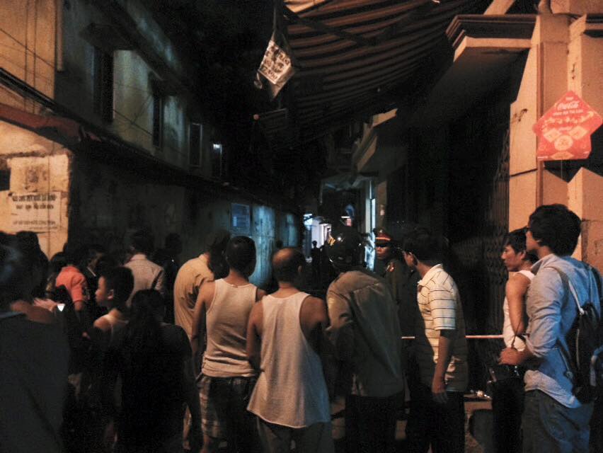 Nổ m&igrave;n tại ng&otilde; Th&ocirc;ng Phong