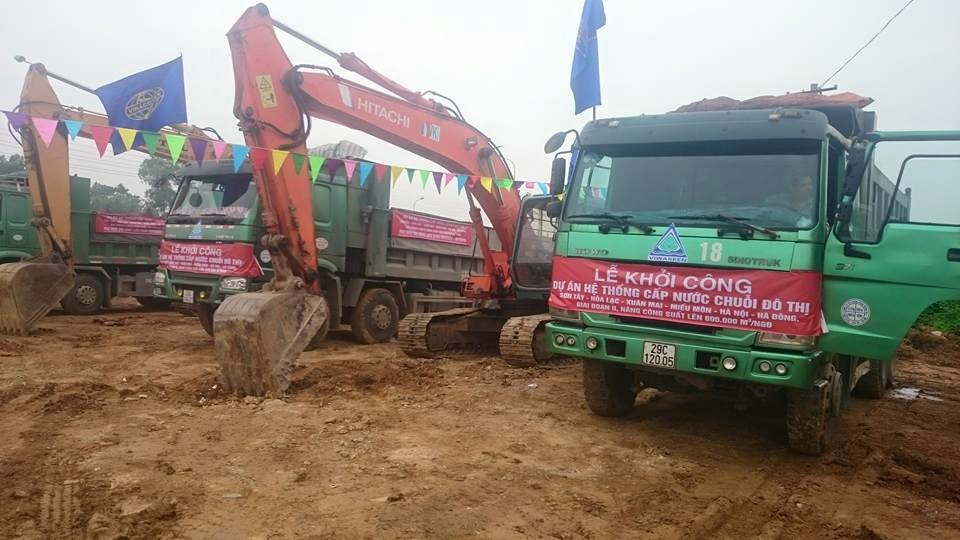 Khởi c&ocirc;ng x&acirc;y dựng đường ống dẫn nước sạch từ s&ocirc;ng Đ&agrave; c&oacute; c&ocirc;ng suất 600.000 m3/ng&agrave;y đ&ecirc;m