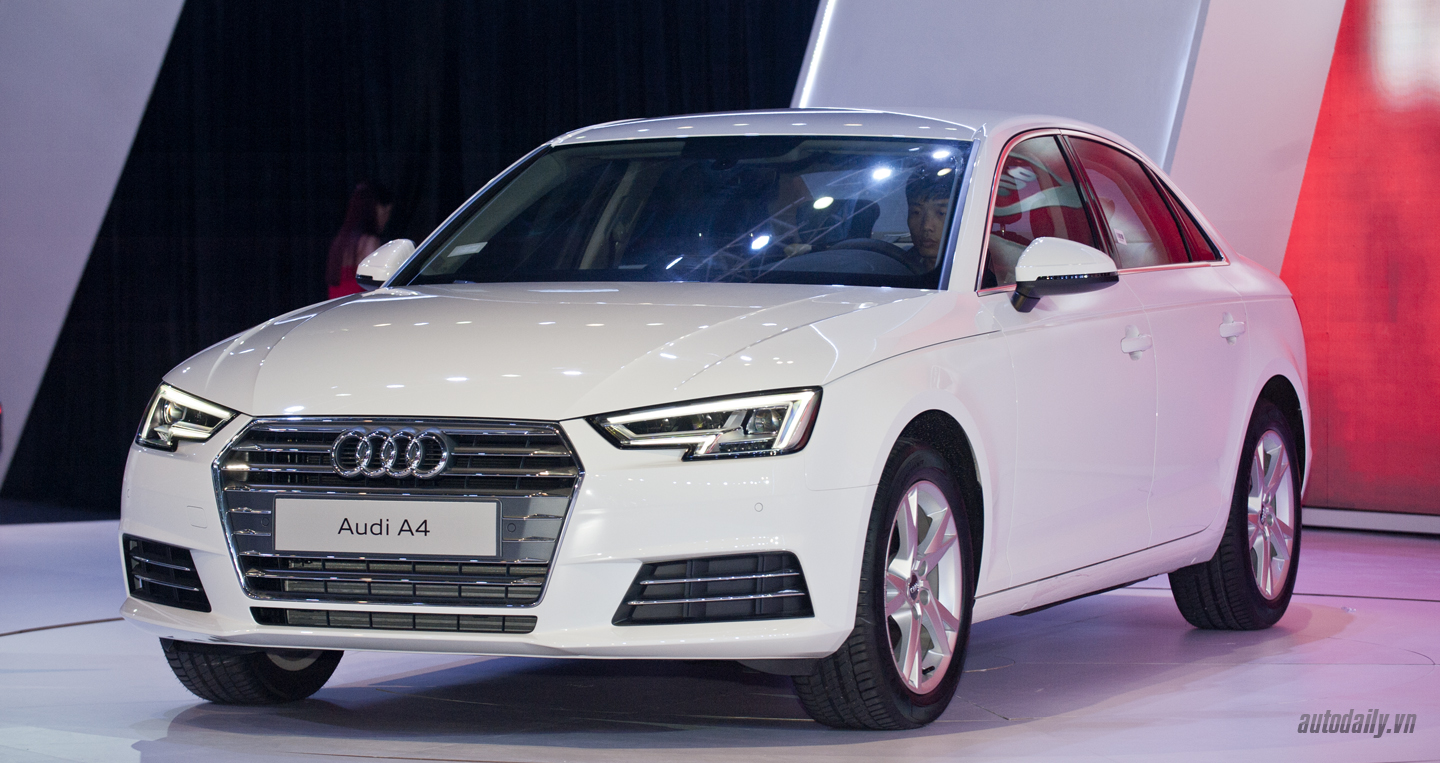 Có mặt trên thị trường Việt Nam, xe ô tô Audi A4 2016 sẽ cạnh tranh trực tiếp với Mercedes C-Class, BMW 3-Series, Jaguar XE. 