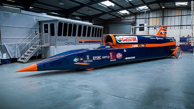 Bloodhound SuperSonic Car (SSC) ch&iacute;nh l&agrave; chiếc &ocirc; t&ocirc; nhanh nhất thế giới hiện nay