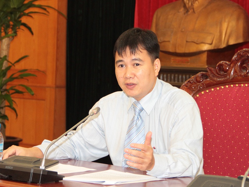 &Ocirc;ng B&ugrave;i Thế Duy - Ch&aacute;nh Văn ph&ograve;ng, người ph&aacute;t ng&ocirc;n của Bộ KH&CN
