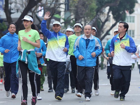 Theo ước t&iacute;nh, ng&agrave;y chạy Olympic c&oacute; khoảng 7 triệu người hưởng ứng tham gia
