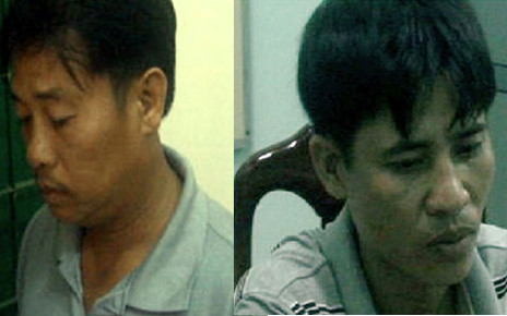 Đối tượng Sỹ (tr&aacute;i) v&agrave; Huy