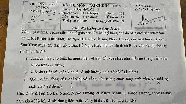 Phạm Hương, Sơn T&ugrave;ng &lsquo;h&oacute;a con bu&ocirc;n&rsquo; trong đề thi b&aacute; đạo 