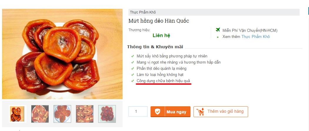 mứt hồng dẻo h&agrave;n quốc 