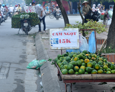 Cam Trung Quốc đội lốt cam H&agrave; Giang được b&agrave;y b&aacute;n khắp nơi
