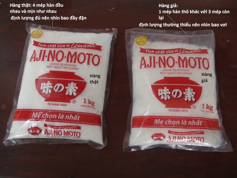 Ph&acirc;n biệt m&igrave; ch&iacute;nh thật - giả qua bao b&igrave;