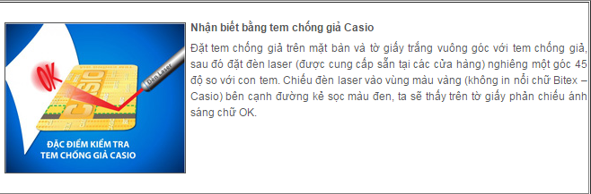 Ph&acirc;n biệt m&aacute;y t&iacute;nh Casio thật v&agrave; giả