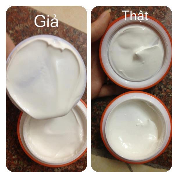Ph&acirc;n biệt Tomatox thật - giả qua m&agrave;u sắc của kem